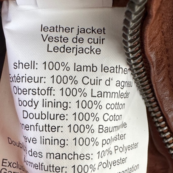 Men's Rustic Brown Leather Military Jacket - Picture 7 of 11